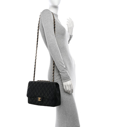 Chanel Caviar Quilted Jumbo Single Flap Black 2 of 11