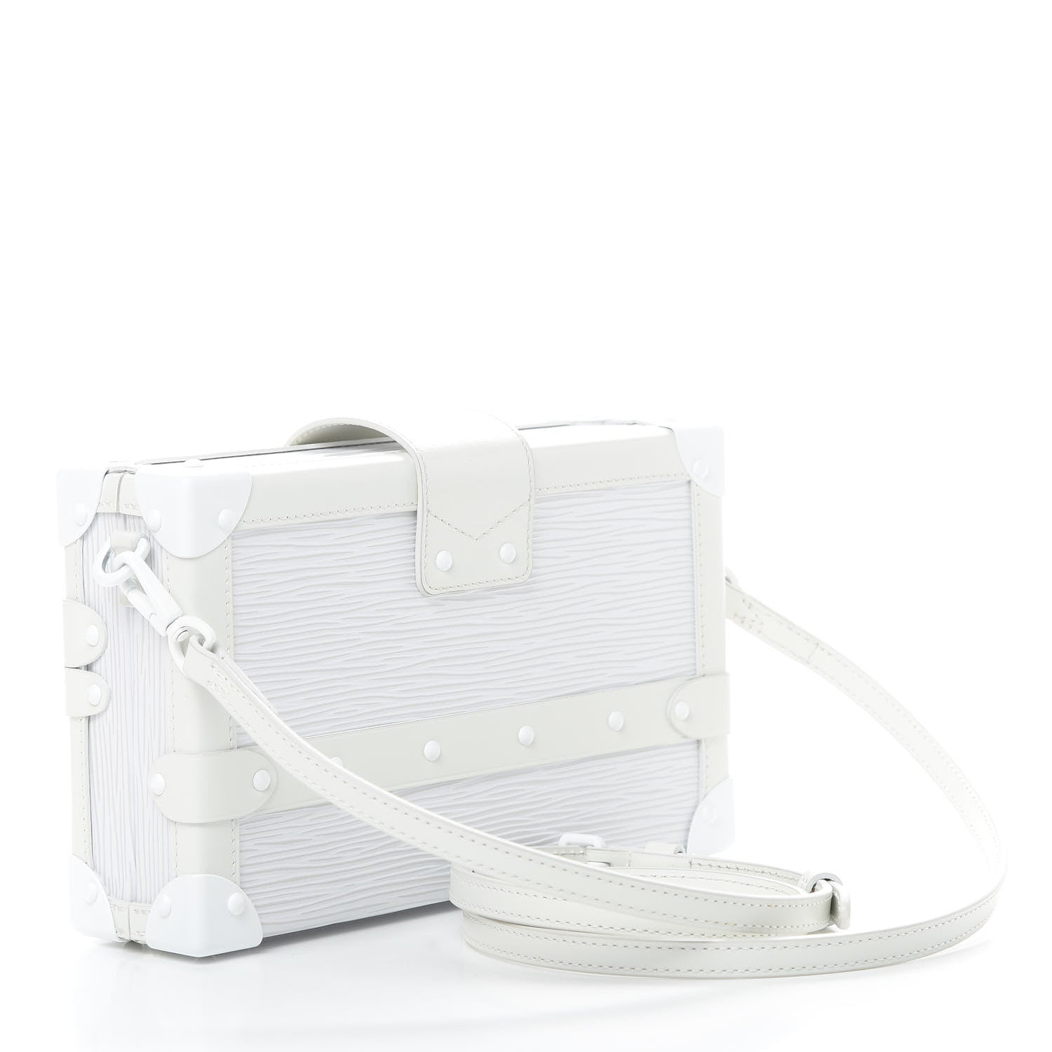 Louis Vuitton Epi Monochrome Petite Malle White 3 of 11