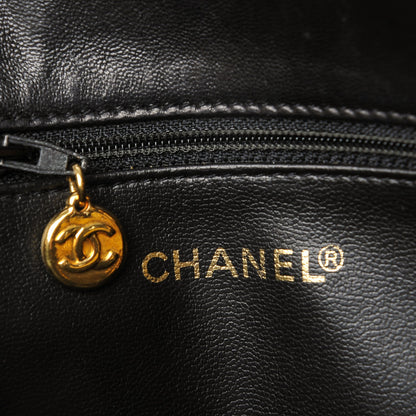 Chanel Lambskin Quilted Shopping Tote Black 5 of 8