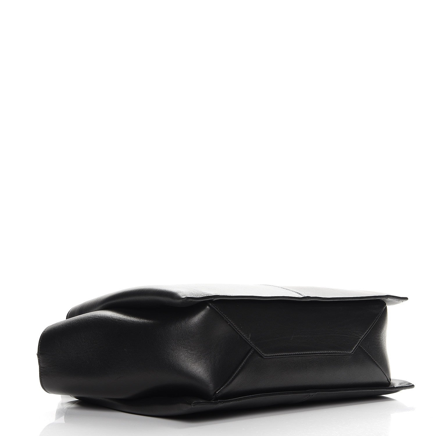 Celine Supple Natural Calfskin Medium Tri-Fold Bag Black 4 of 13