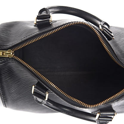 Louis Vuitton Epi Speedy 25 Black 5 of 19