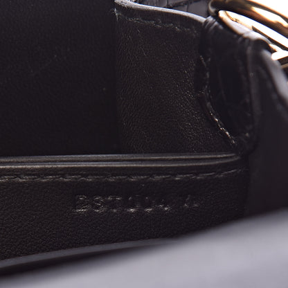 Hermes Shiny Niloticus Crocodile Sac Roulis 23 Black 9 of 15