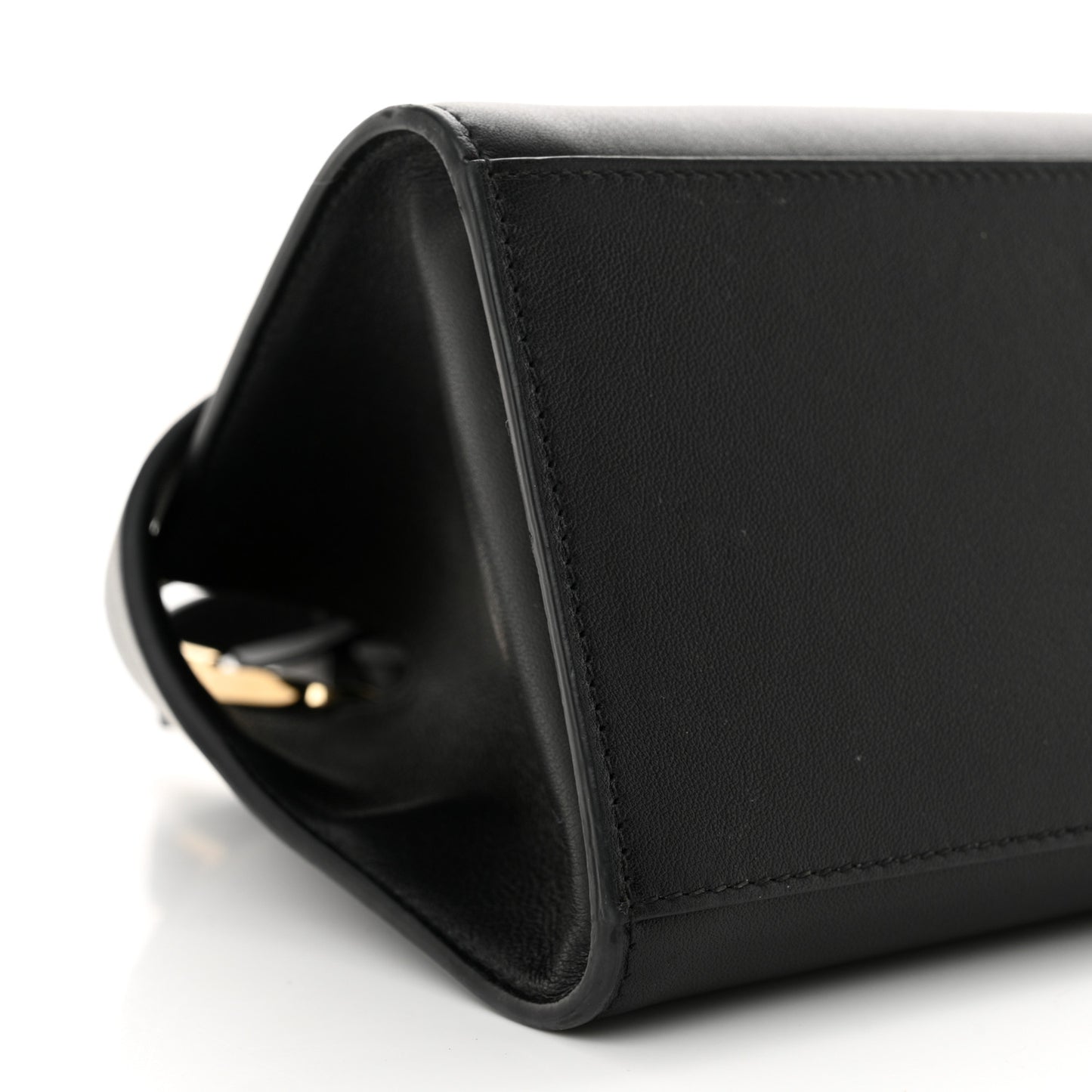 Calfskin Mini Hug Bag Black