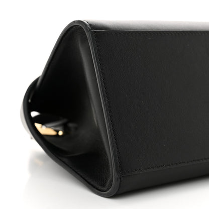 Salvatore Ferragamo Calfskin Mini Hug Bag Black 9 of 13