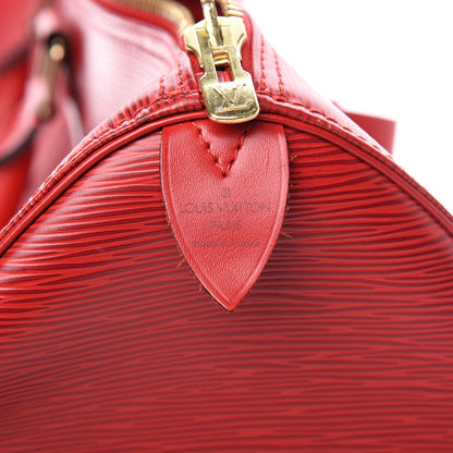 Louis Vuitton Epi Keepall 45 Castillan Red 5 of 16