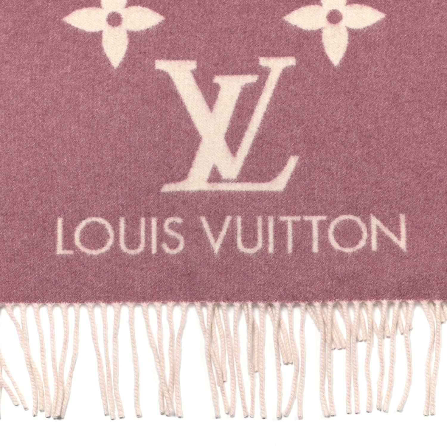 Louis Vuitton Cashmere Monogram Gradient Reykjavik Scarf Light Pink 3 of 5