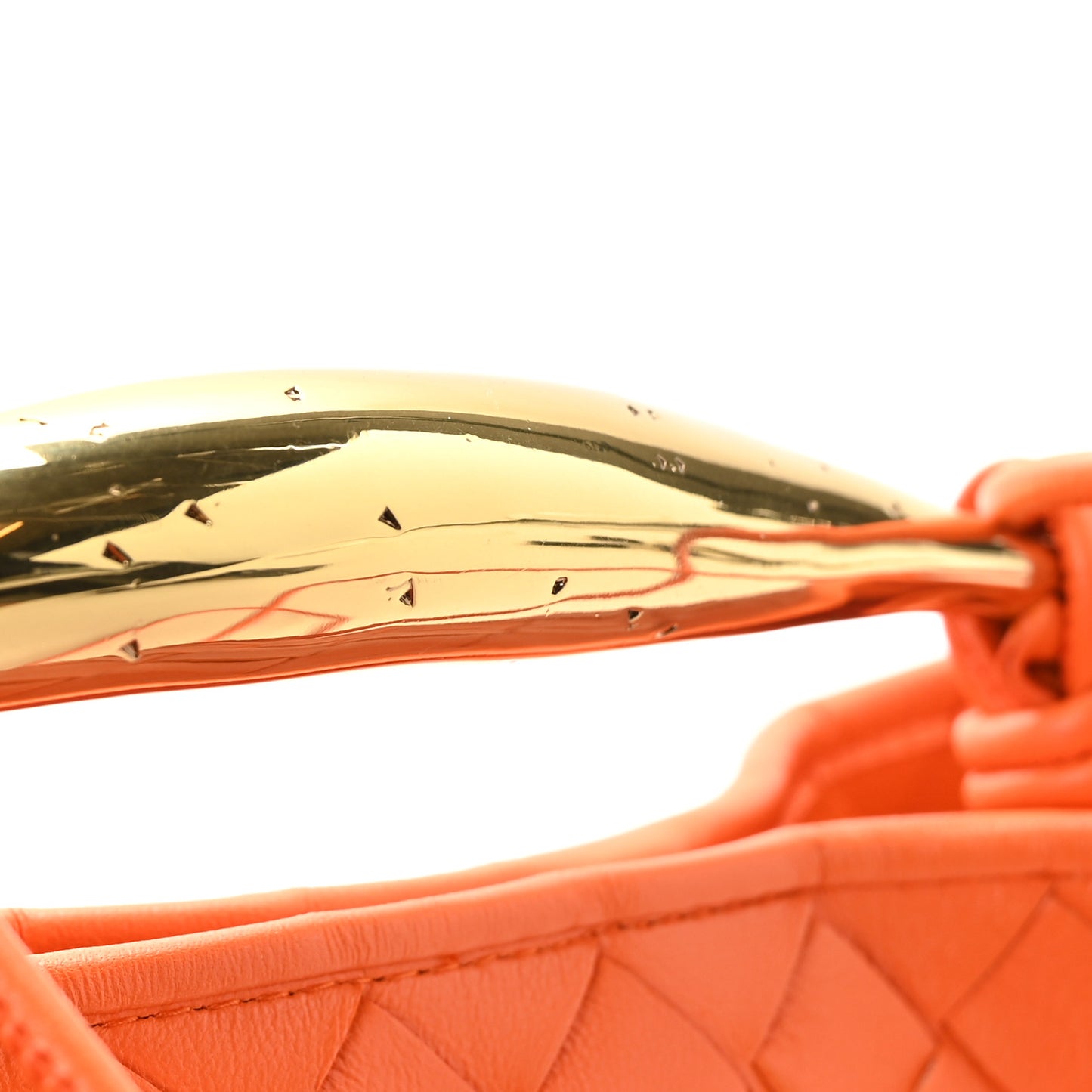 Nappa Intrecciato Mini Sardine Bag Papaya
