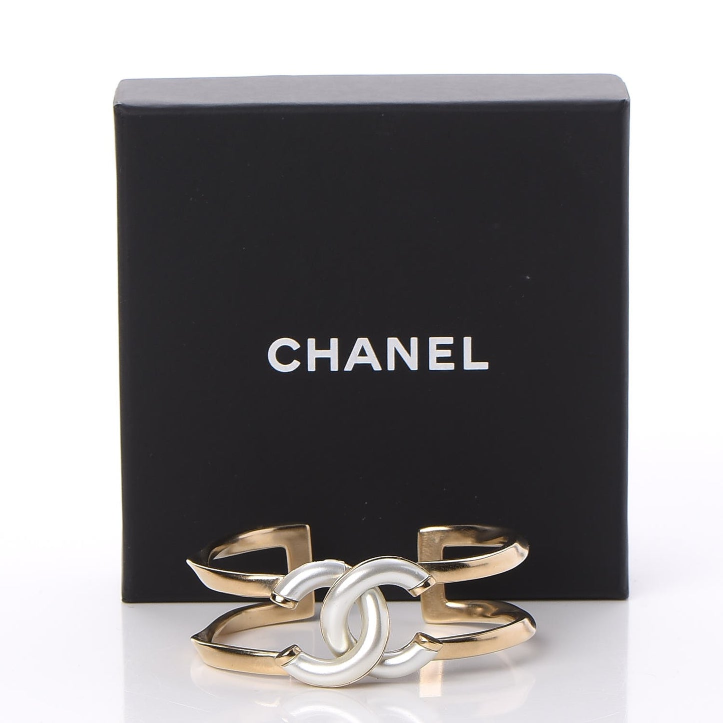 Metal Logo CC Cuff Gold Silver