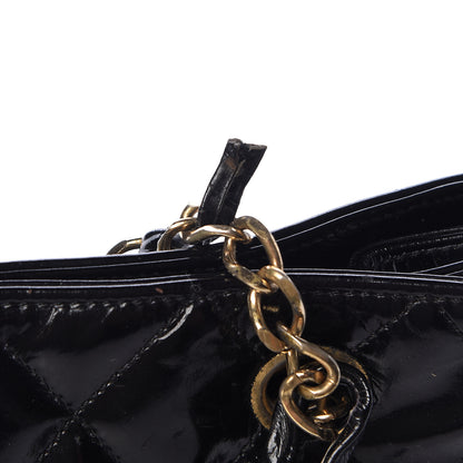 Chanel Patent Quilted Tote Black 14 of 14