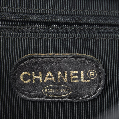 Chanel Lambskin Quilted CC Shopping Tote Black 6 of 16