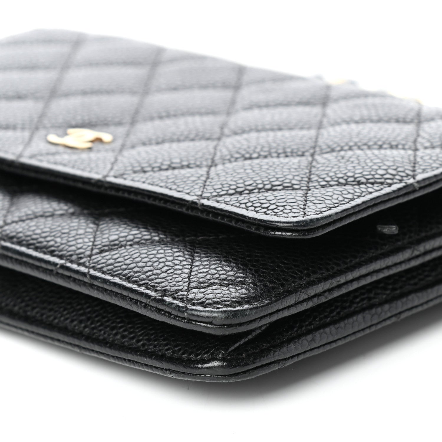 Chanel Caviar Quilted Wallet On Chain WOC Black 13 of 13