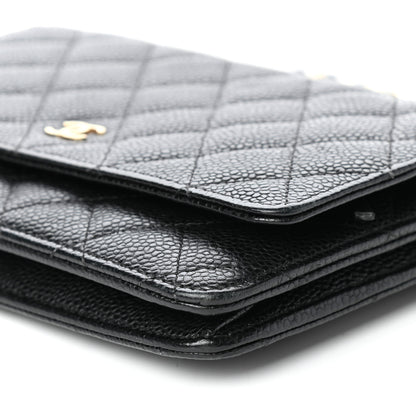 Chanel Caviar Quilted Wallet On Chain WOC Black 13 of 13