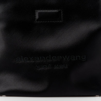 Alexander Wang Satin Lunch Bag Clutch Black 7 of 12