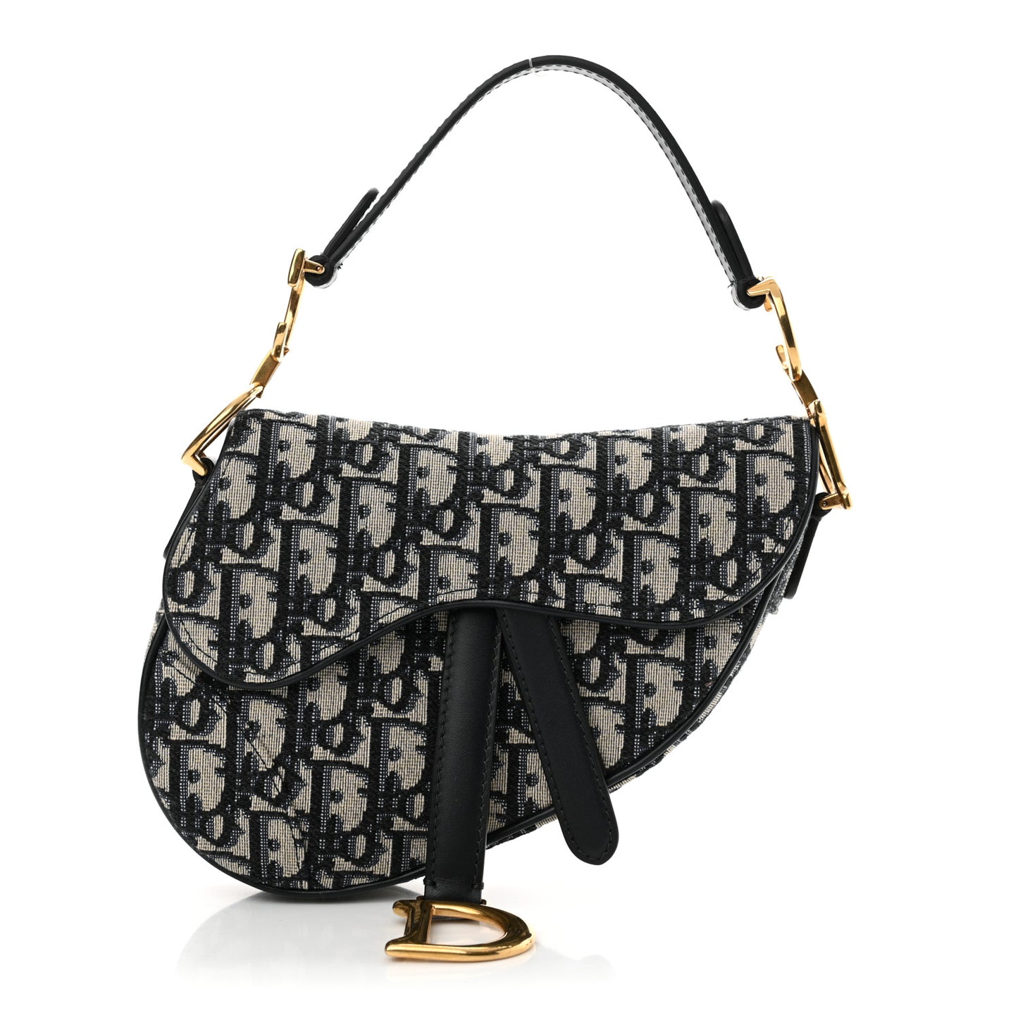 Oblique Mini Saddle Bag Blue