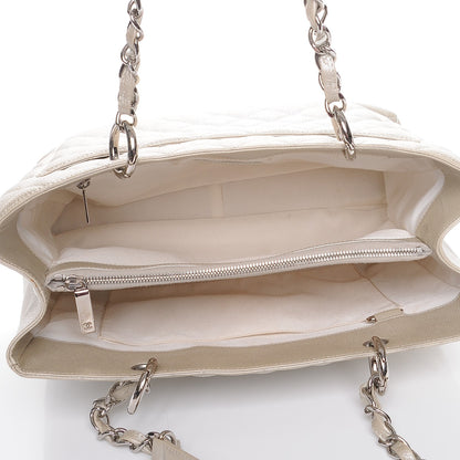 Chanel Caviar Quilted Grand Shopping Tote GST Pearl 5 of 11