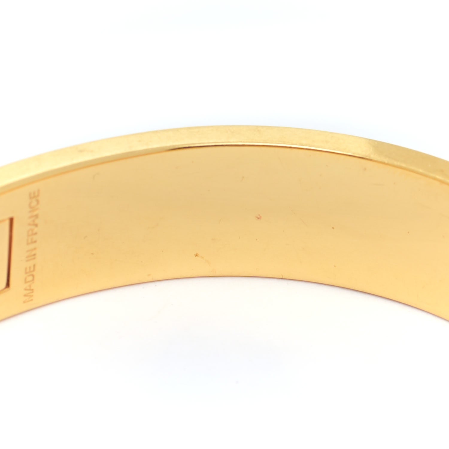 Hermes Enamel Narrow Clic Clac H Bracelet PM Orange 6 of 7