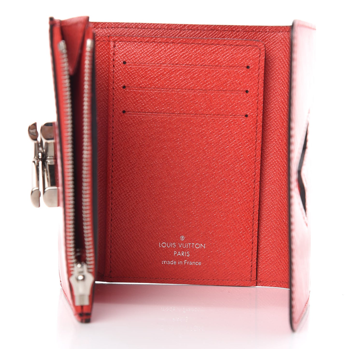 Epi Twist Compact Wallet Coquelicot