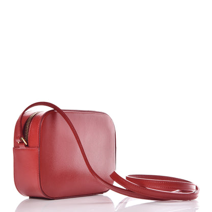 Saint Laurent Grain De Poudre Small Classic Monogram Camera Bag New Red 3 of 9