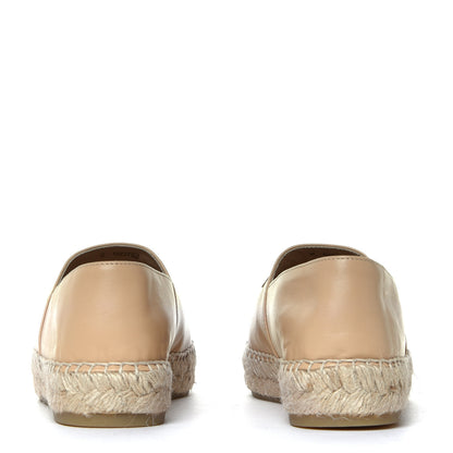 Chanel Lambskin CC Espadrilles 38 Beige Black 9 of 12