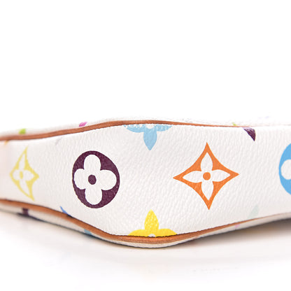 Louis Vuitton Monogram Multicolor Pochette Accessories White 8 of 10