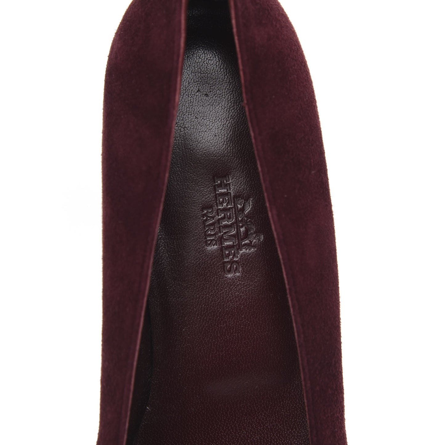 Suede Goatskin Nice Ballerina Flats 36.5 Bordeaux Navy Slate