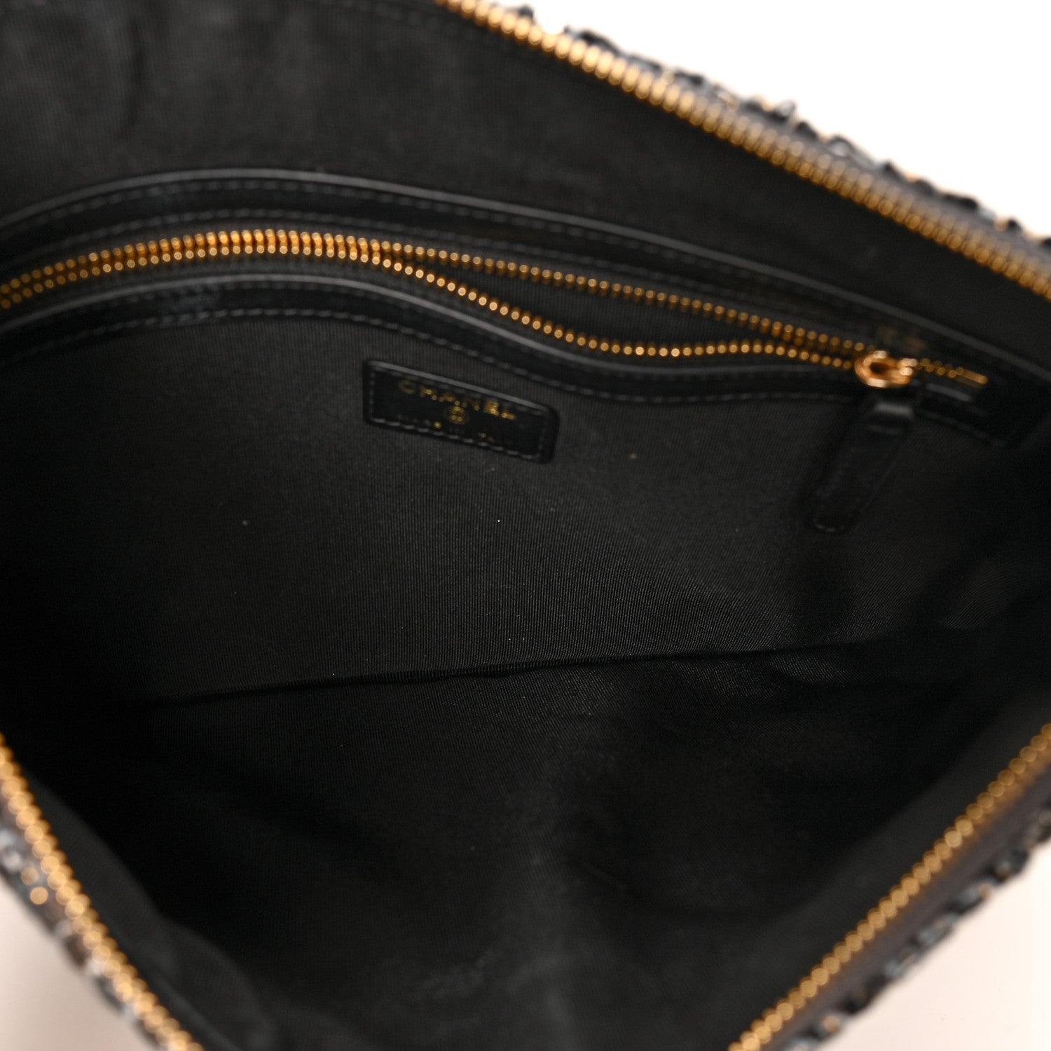 Chanel Sequins Medium 19 Pouch Silver 5 of 8