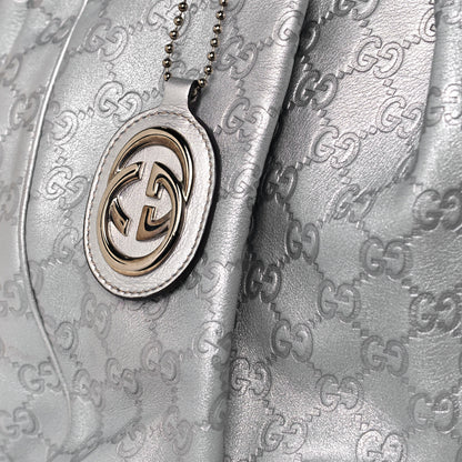 Gucci Guccissima Large Sukey Tote Silver 8 of 18