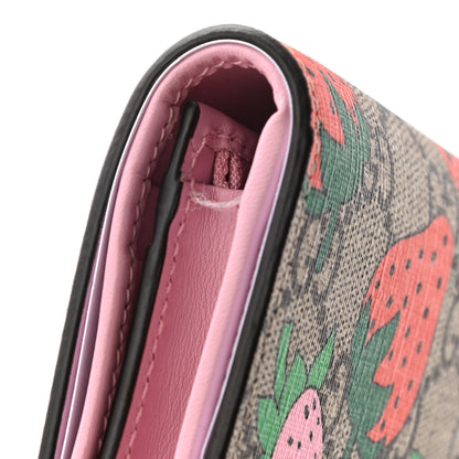Gucci GG Supreme Monogram Strawberry Card Case 8 of 8
