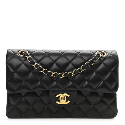 Chanel Lambskin Quilted Small Double Flap Black 1 of 13