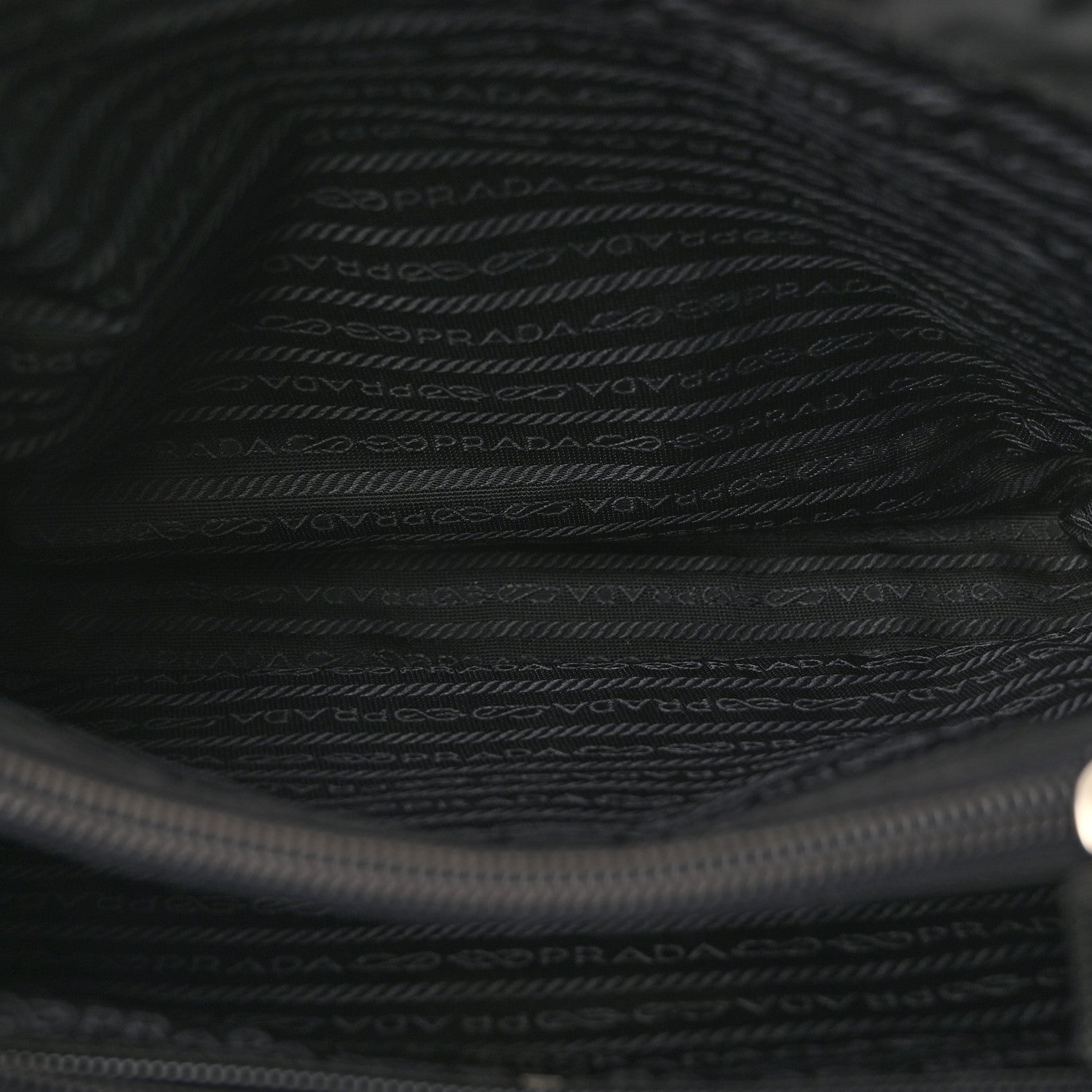 Prada Nylon Tessuto Shopping Tote Black 5 of 9