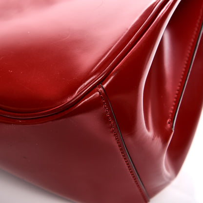 Gucci Regent Calfskin Bamboo Medium Lady Lock Top Handle Bag Red 11 of 13