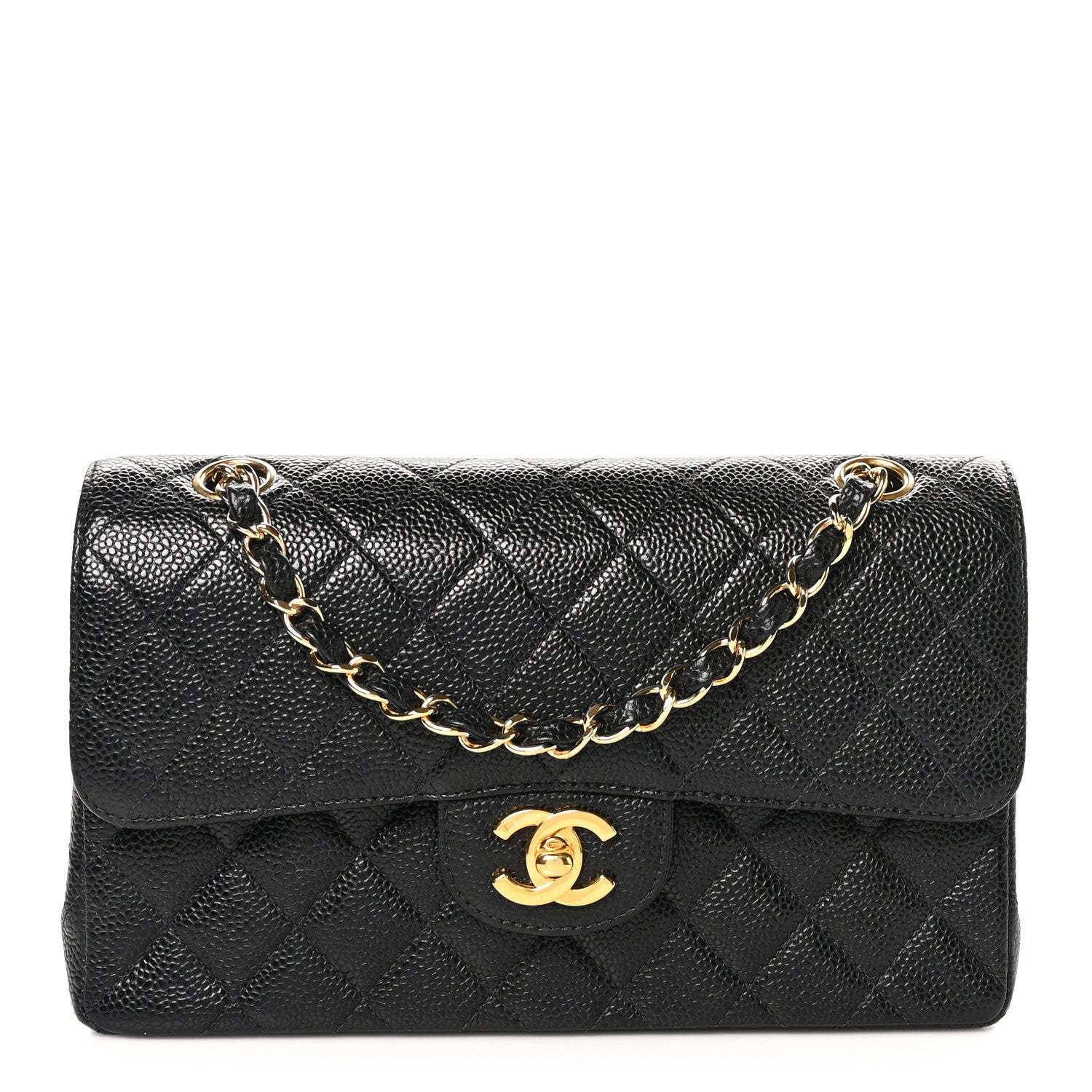 Chanel Caviar Quilted Small Double Flap Black 1 of 12