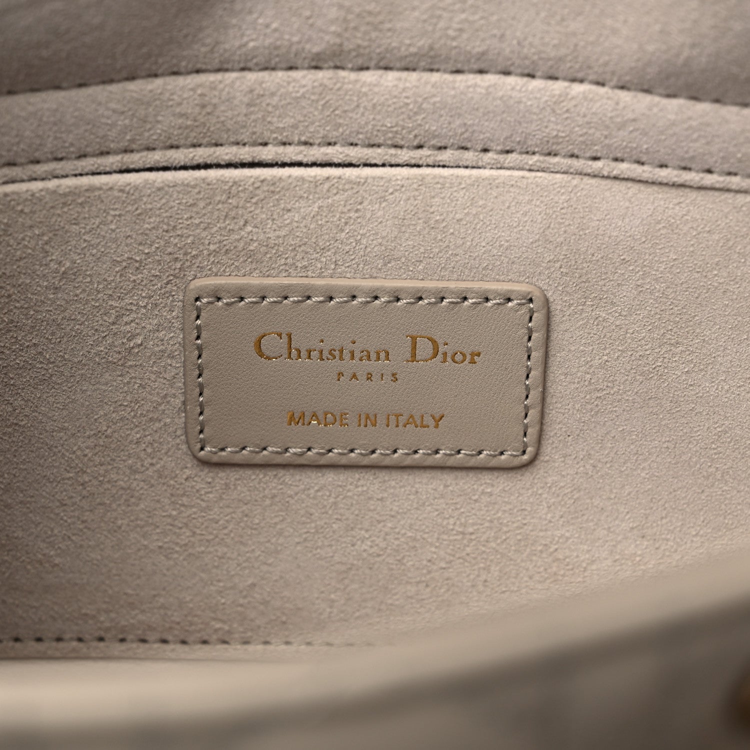 Christian Dior Lambskin Cannage Medium Lady D-Joy Sand 6 of 8