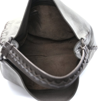 Bottega Veneta Cervo Lavato Deerskin Hobo Dark Cement New Steel 4 of 8