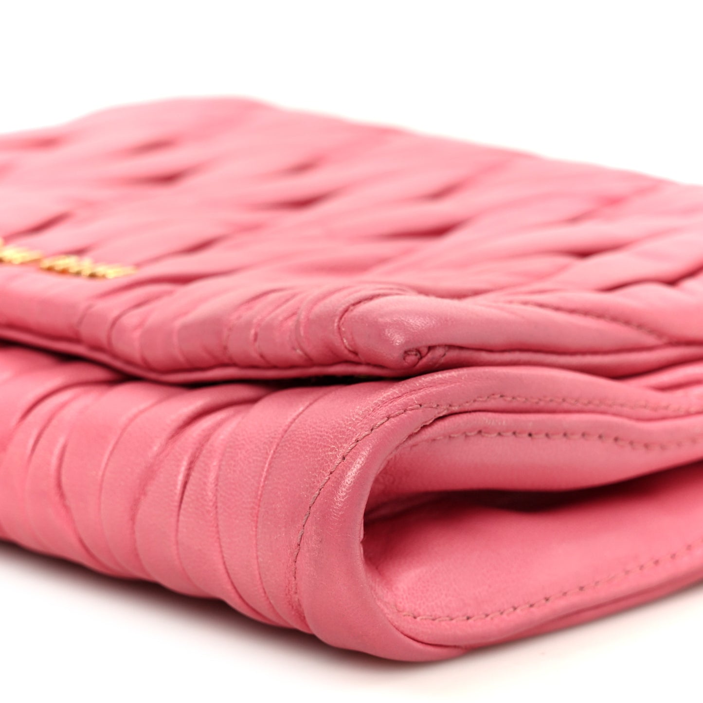 Nappa Matelasse Chain Crossbody Geranio