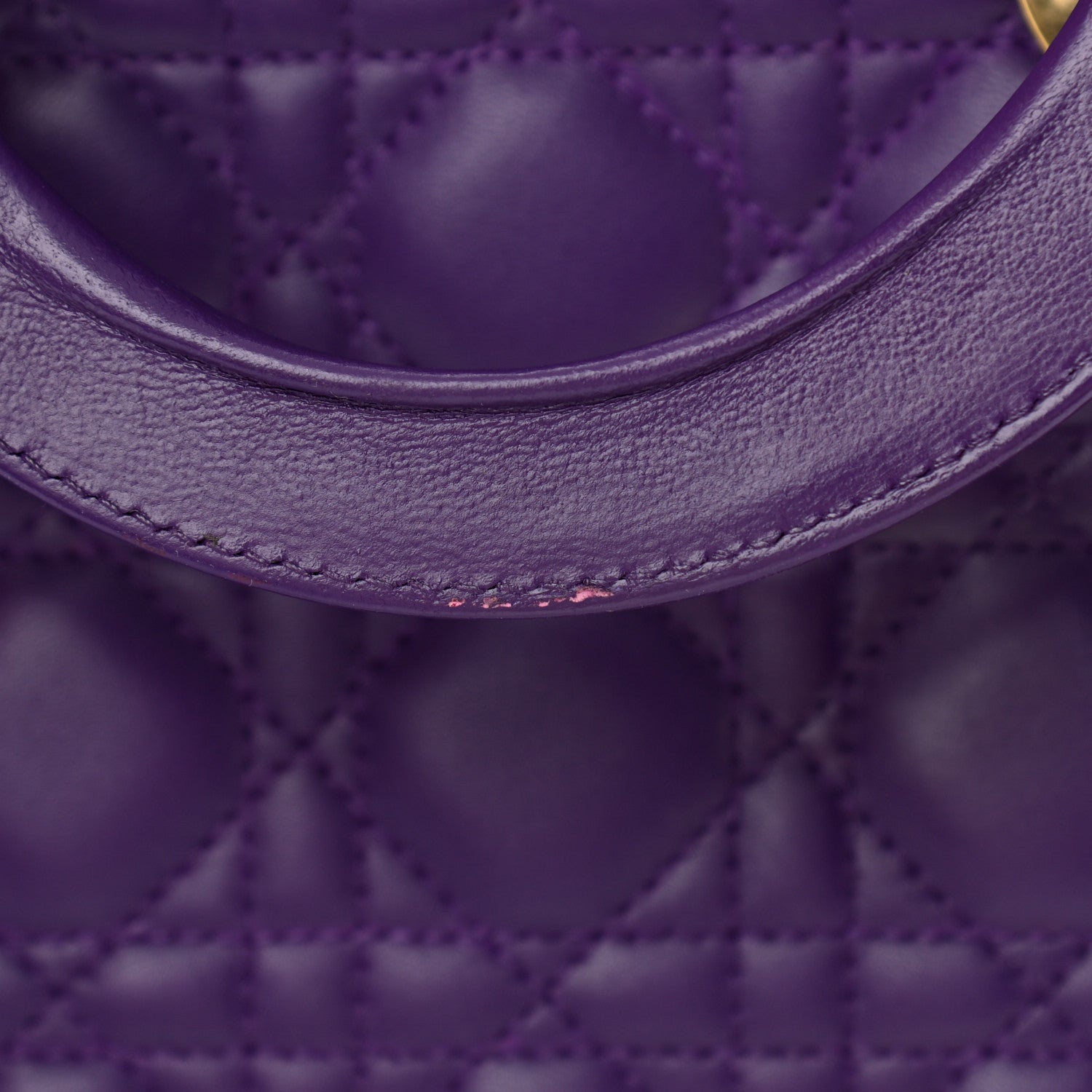 Christian Dior Lambskin Cannage Large Lady Dior Purple 13 of 14