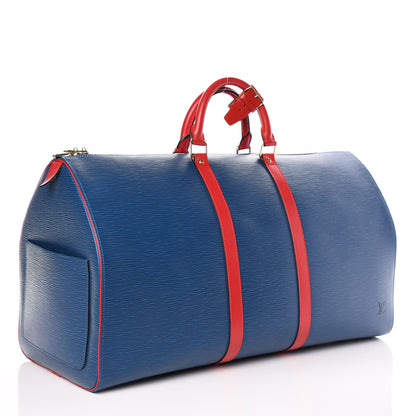 Louis Vuitton Epi Keepall 55 Toledo Castillan Red 3 of 14