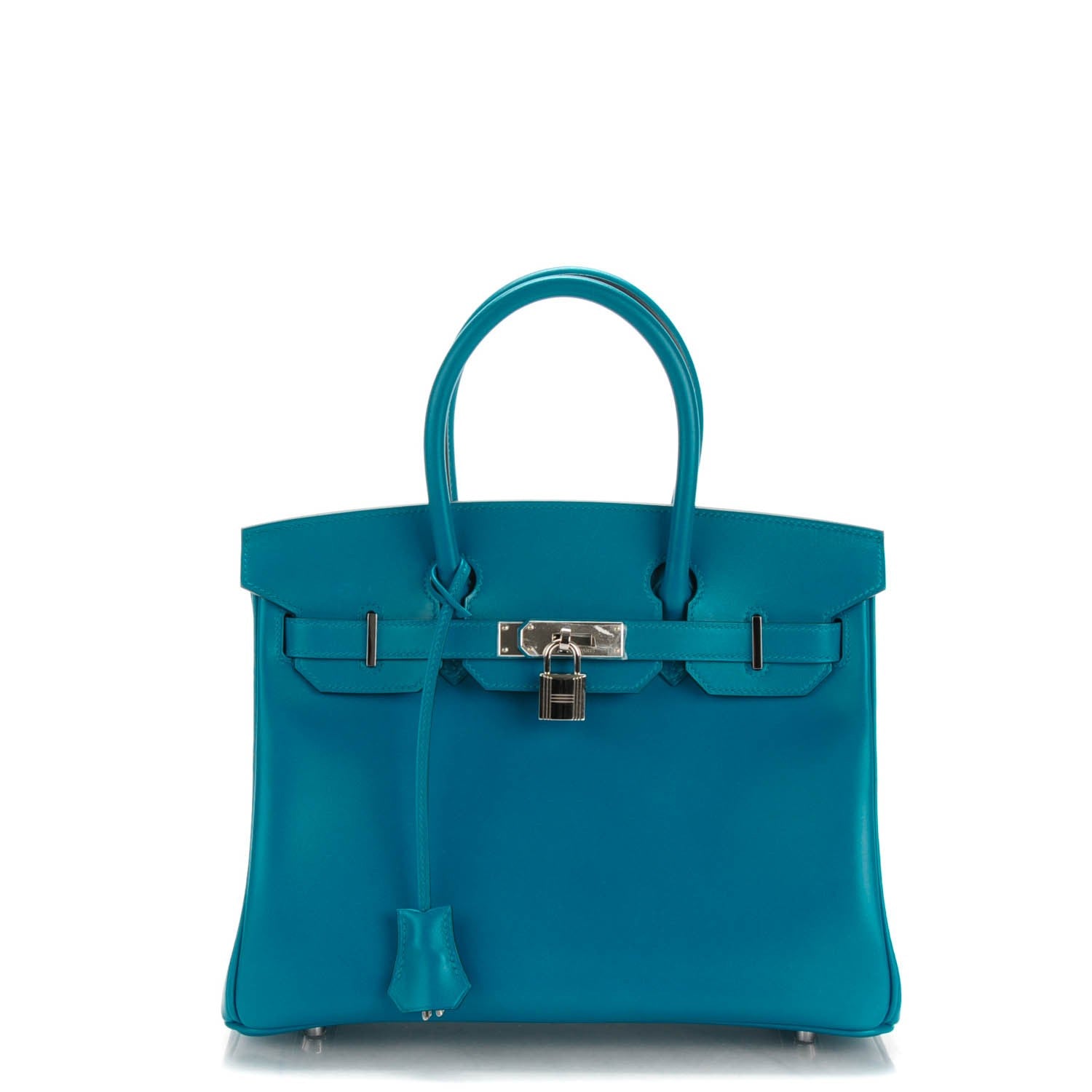 Hermes Tadelakt Birkin 30 Bleu Izmir 1 of 25