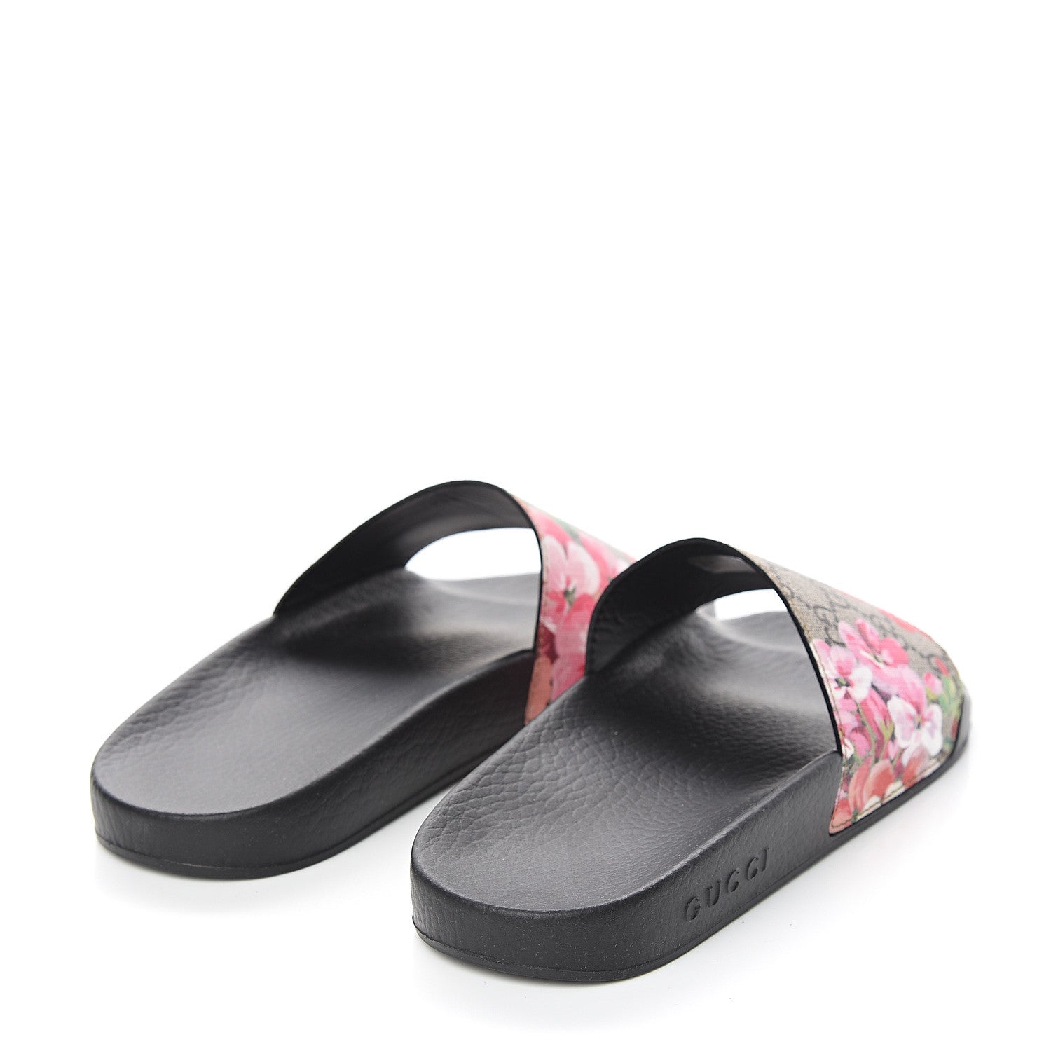 Gucci GG Supreme Monogram Blooms Slide Sandals 38 Beige Multicolor 4 of 7