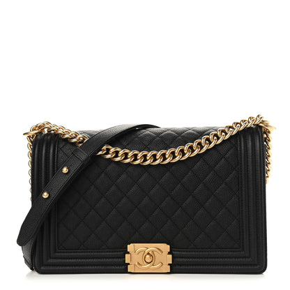 Chanel Caviar Quilted New Medium Boy Flap Black 1 of 10