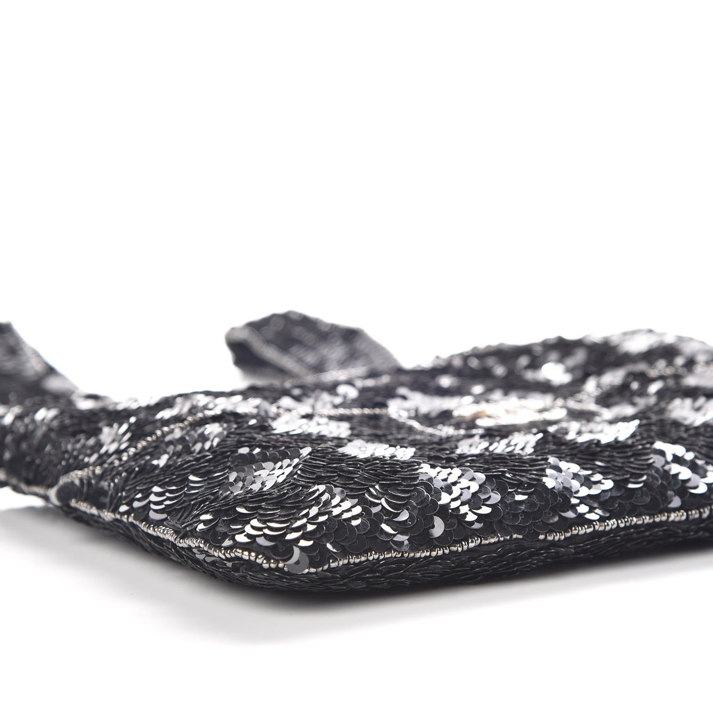 Sequin CC Evening Bag Black
