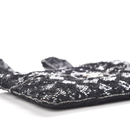 Chanel Sequin CC Evening Bag Black 5 of 12