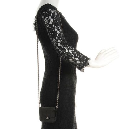 Chanel Lambskin Square Stitched Micro Flap Black 2 of 10