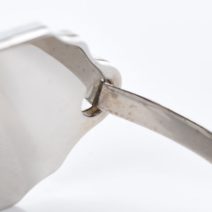 Chanel Resin Mirror CC Bangle Silver 5 of 9