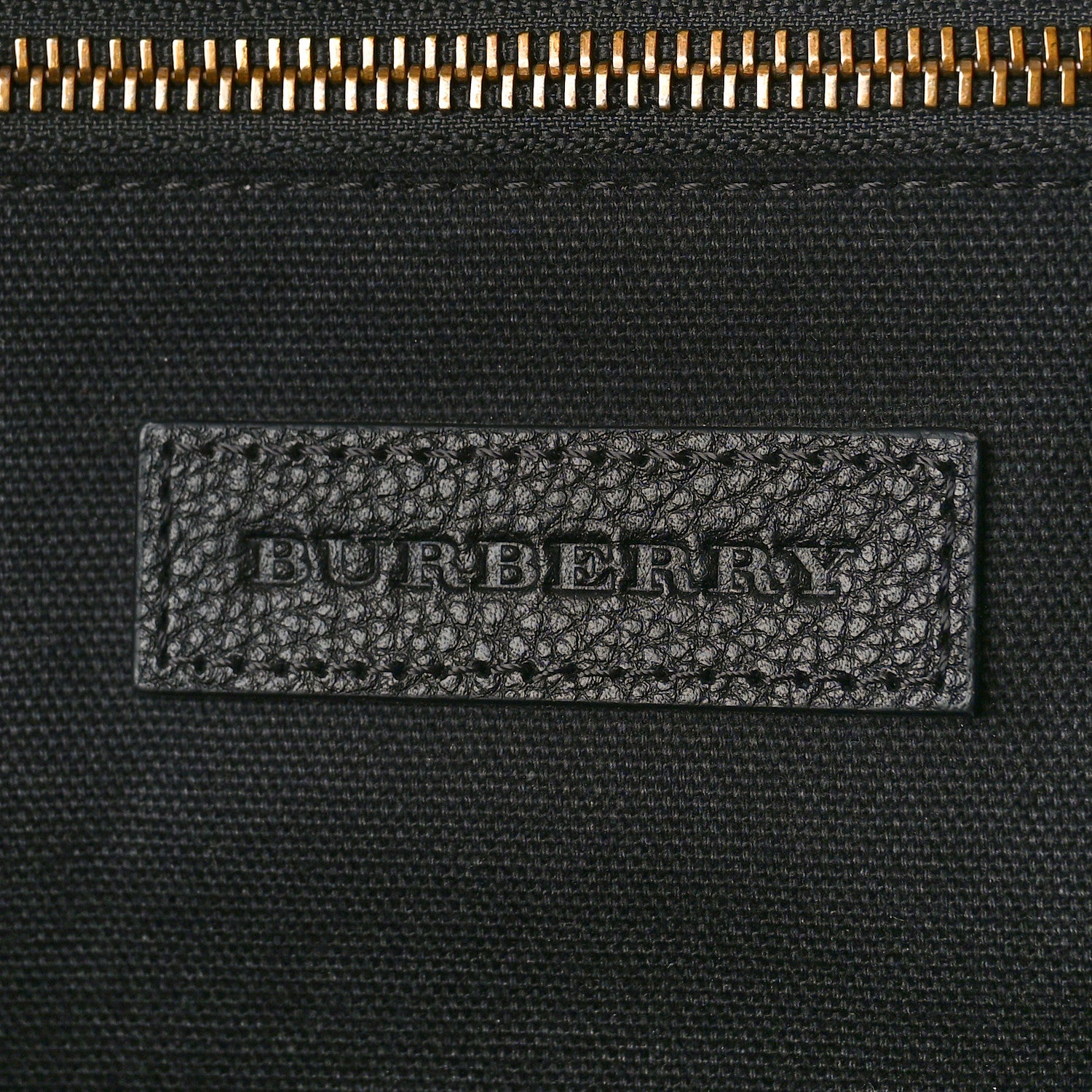 Burberry Mega Check Calfskin Abbeydale Simple Backpack Black Camel 6 of 9