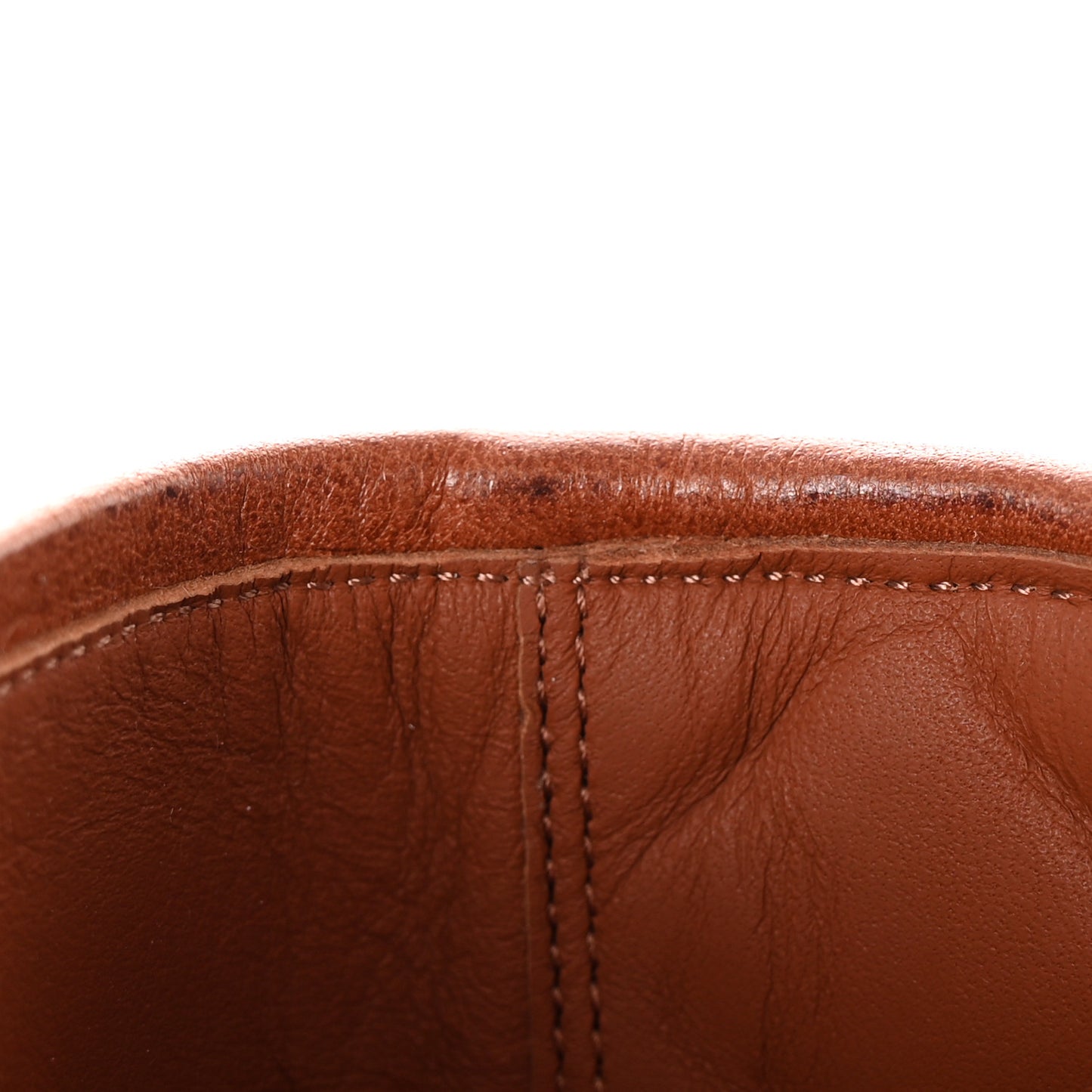 Calfskin CC Logo Mid Calf Boots 39 Caramel