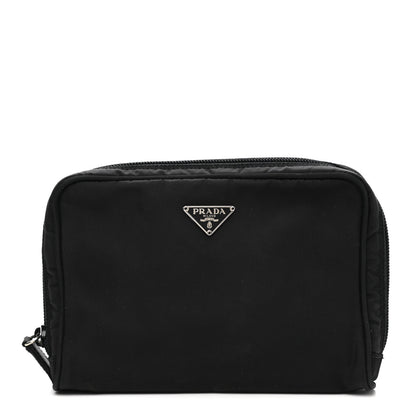 Prada Nylon Vela Cosmetic Pouch Black 1 of 10
