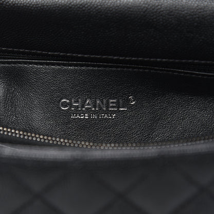Chanel Caviar Lizard Quilted Small Coco Handle Flap Black 6 of 10