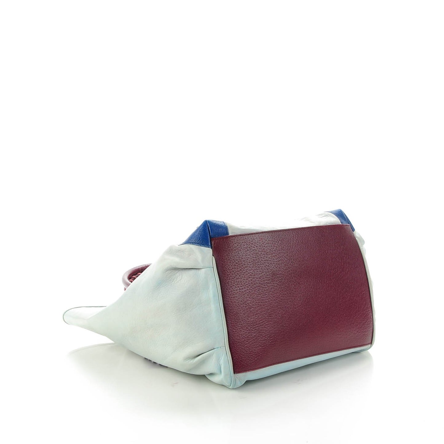 Agneau Classic Hardware Tri-Color S Sunday Tote Ciel