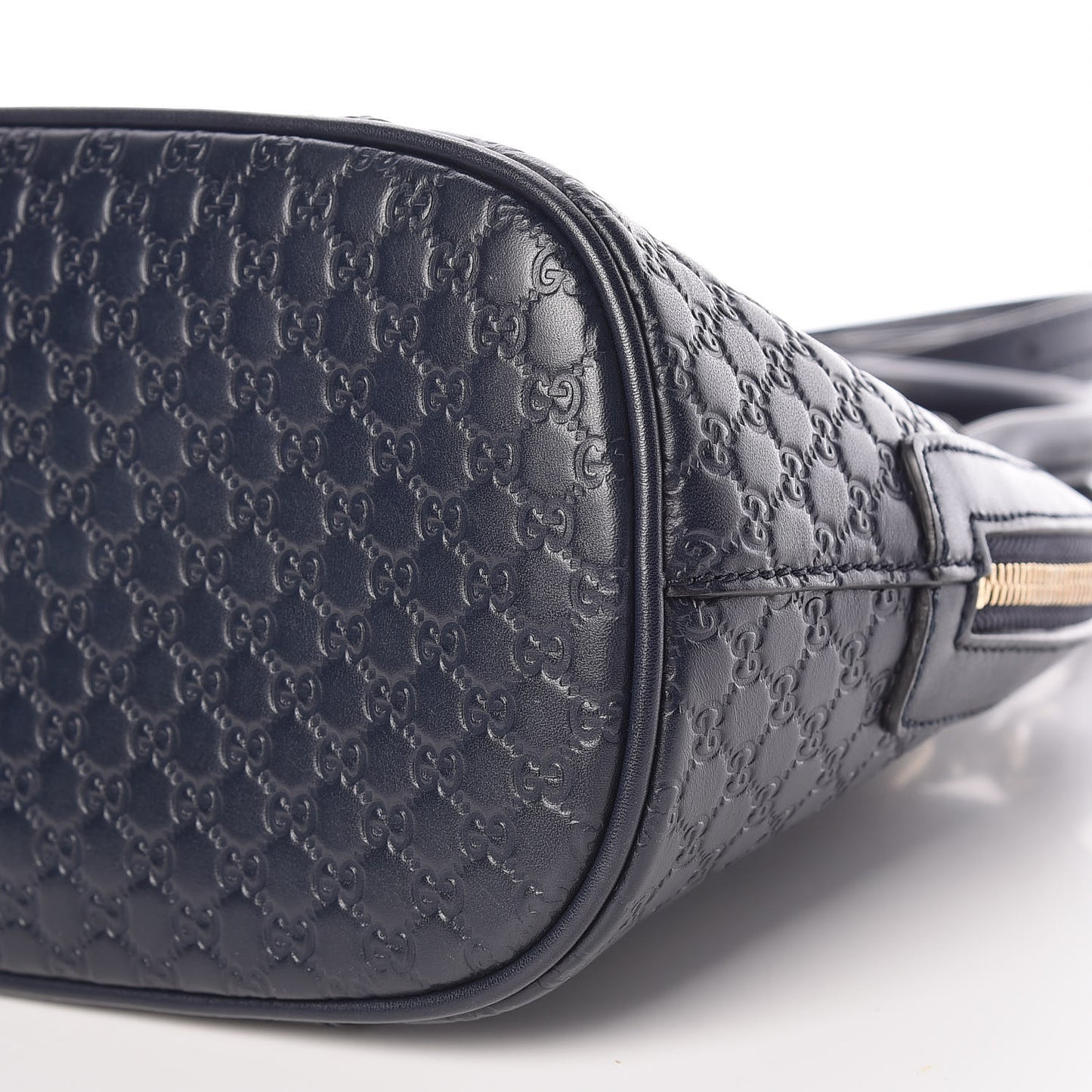 Soft Microguccissima Mini Dome Bag Blue